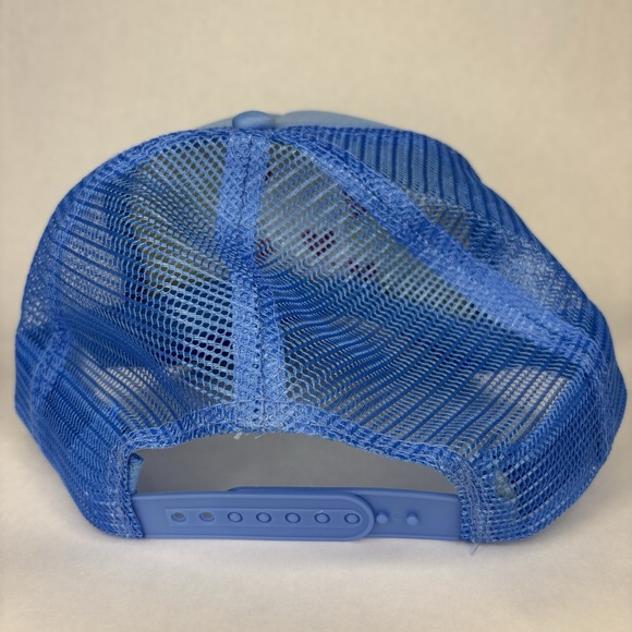 NY Yankees Loyal Origins Unisex OSFA Baby Blue White Trucker Hat Embroidered MLB - Picture 4 of 5